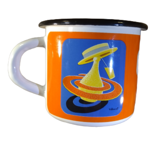 mug émaillé orangina