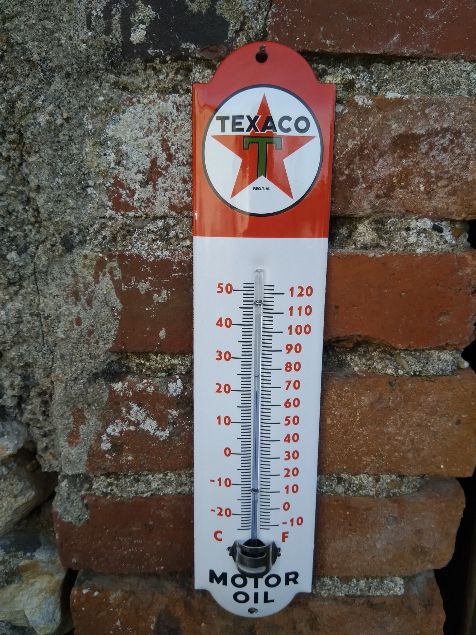 thermomètre texaco émaillé