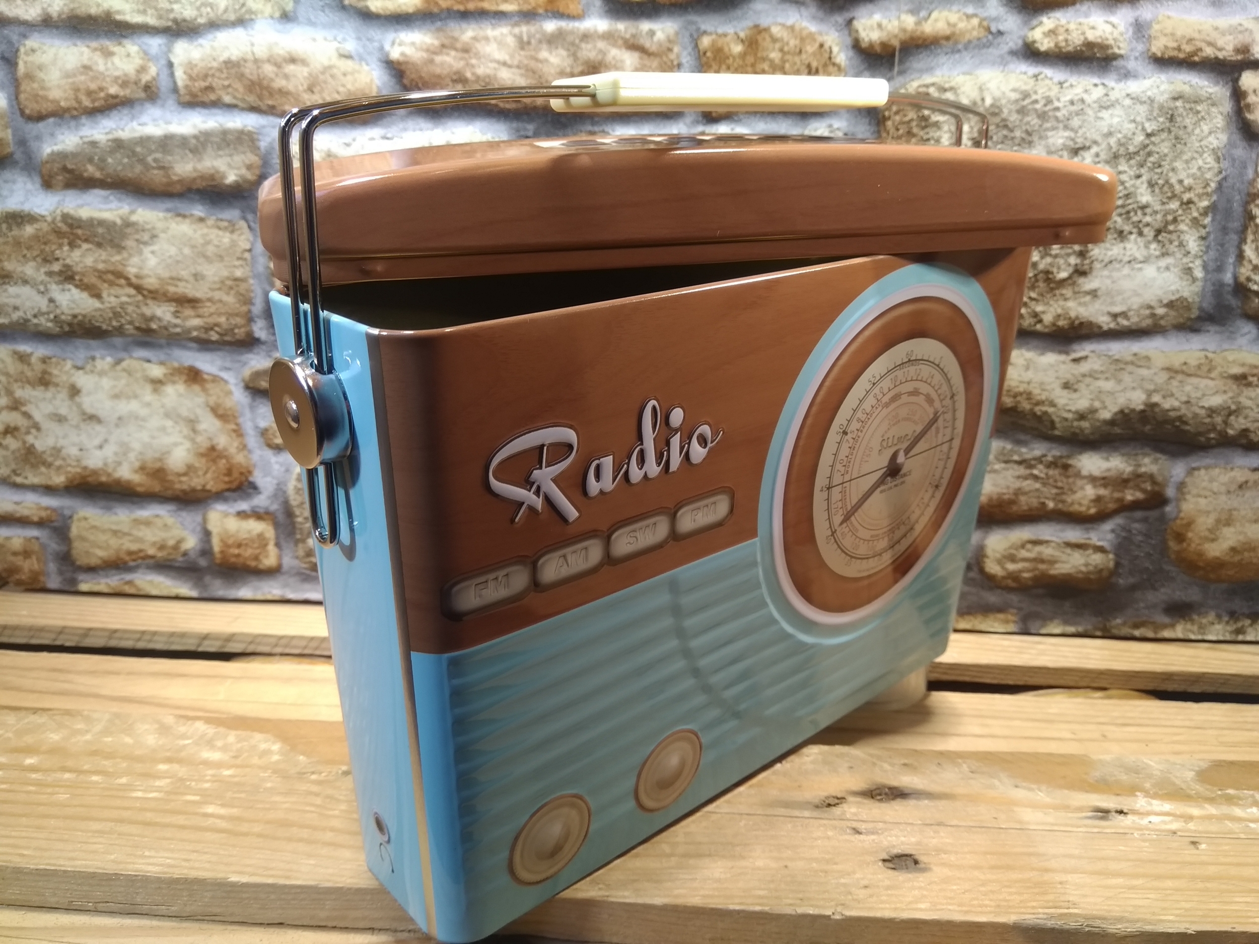 boite rangement metal radio