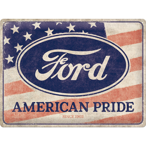 plaque ford drapeau american pride