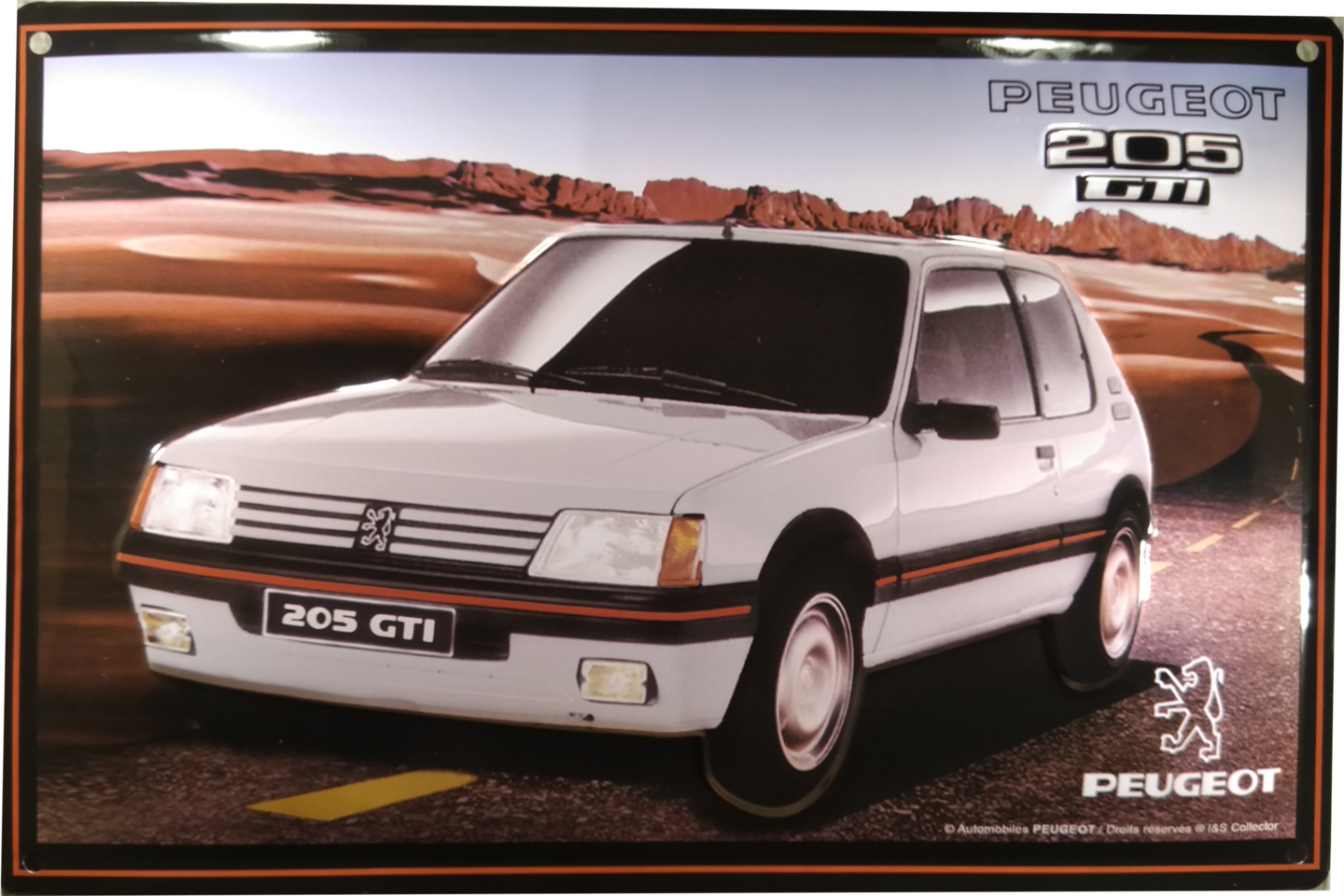 plaque-peugeot-205-gti-blanche-collection