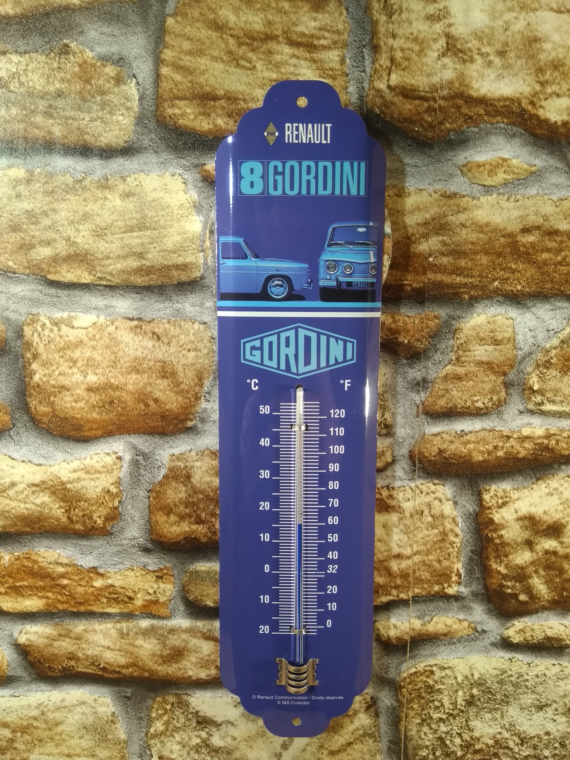 thermomètre métal R8 gordini