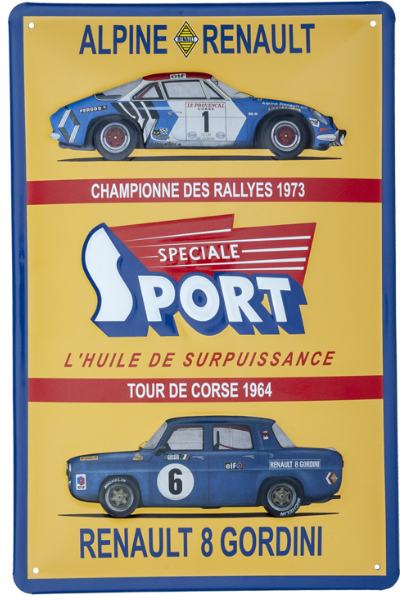 Plaque Renault sport