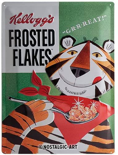 Plaque Kellogg\'s frosted flakes 30 x 40