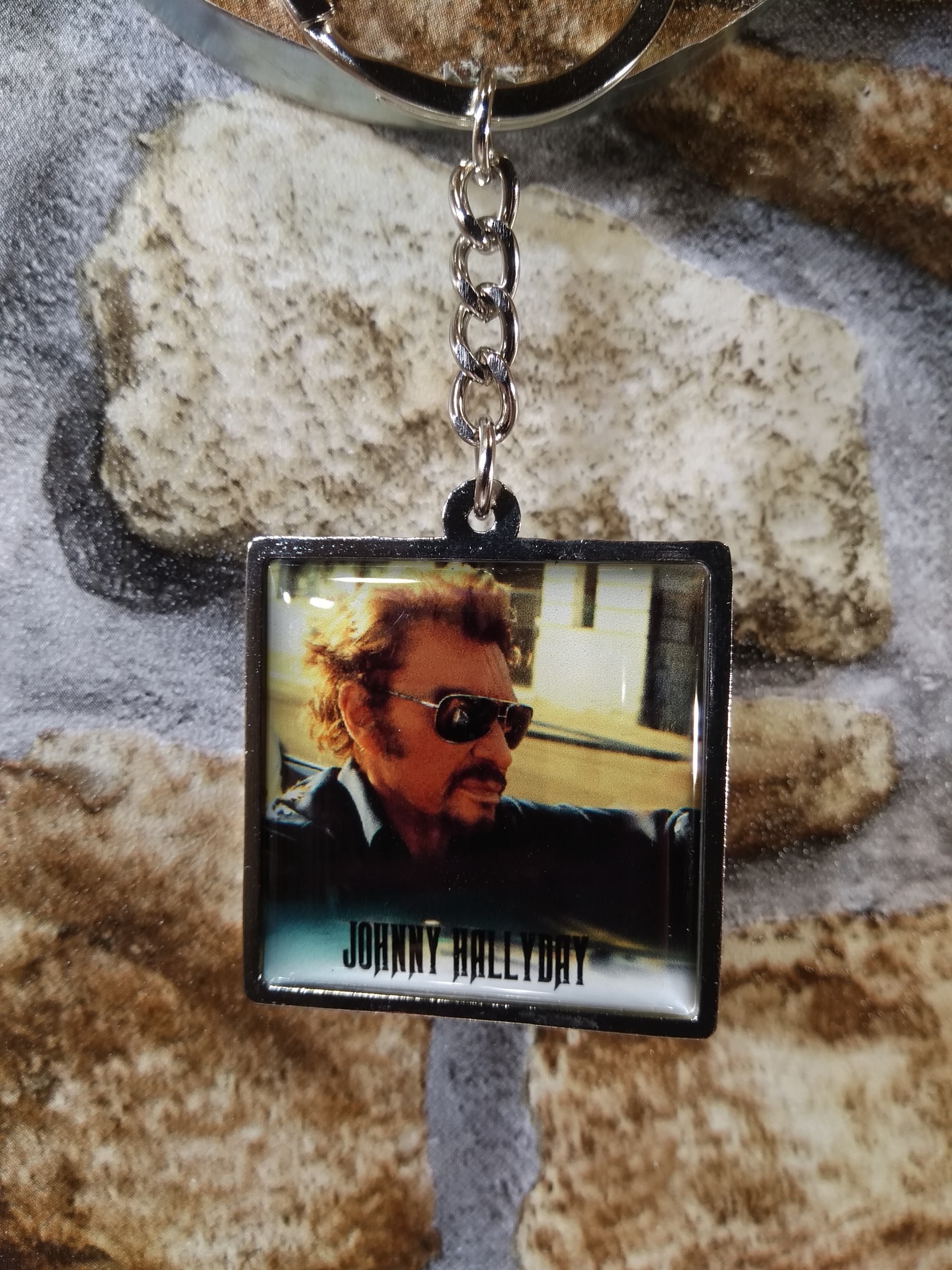 porte-clé johnny hallyday