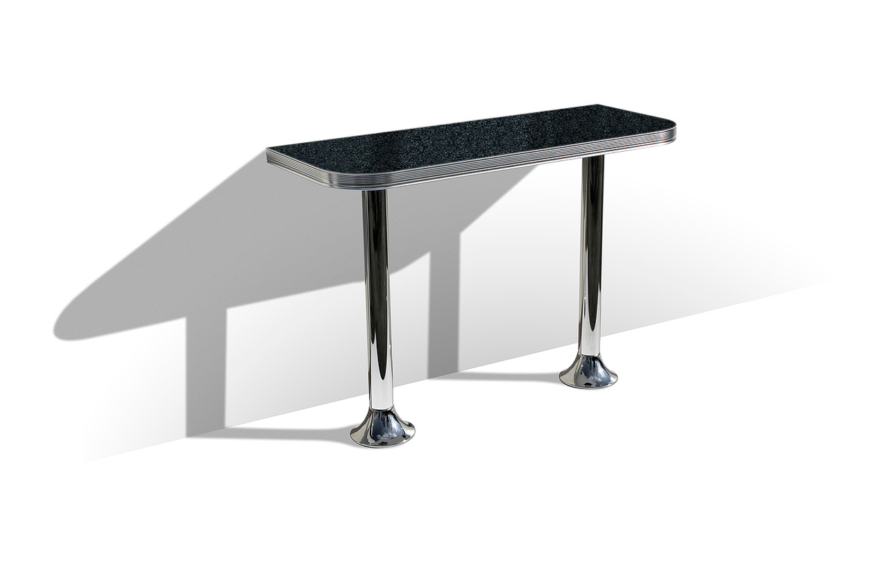 Table murale haute 2 pieds