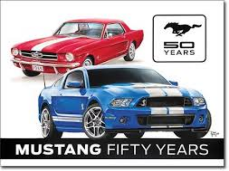 plaque mustang ford 50 th anniversary