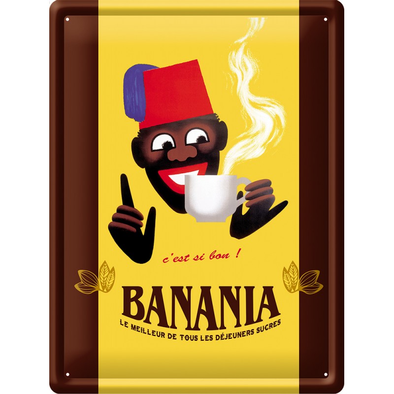 Plaque chocolat Banania 30x40