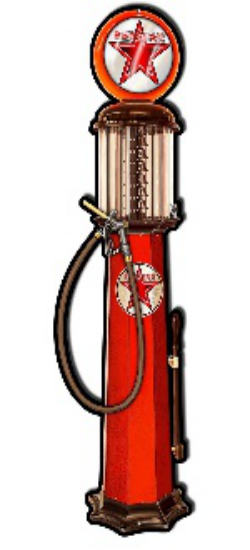 Plaque vintage pompe à essence 75cm
