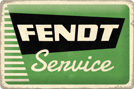 Plaque Fendt service 30x20