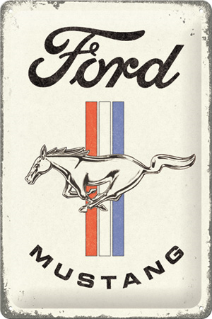 plaque ford mustang logo