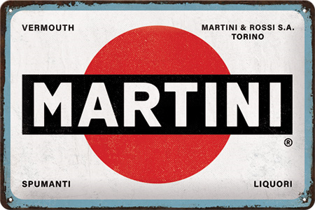 plaque aperitif martini