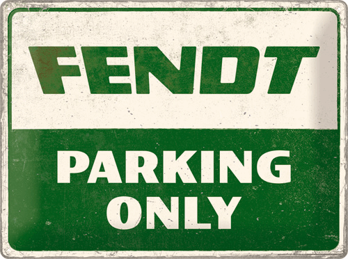 Plaque Fendt parking 40x30