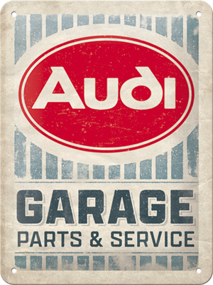Plaque Audi garage