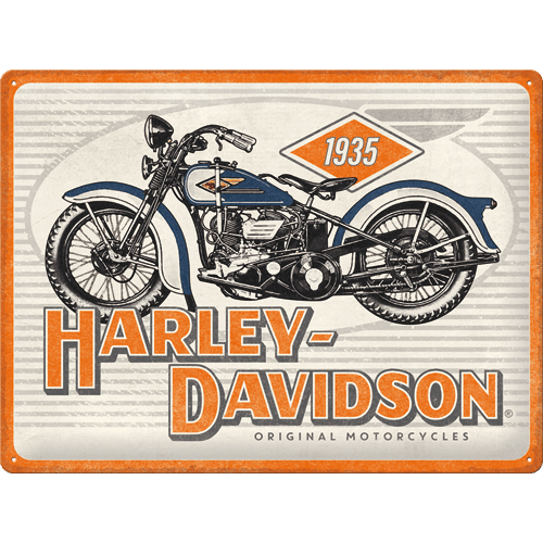 Plaque métal Harley Davidson 1935