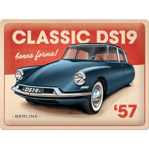 plaque citroen ds 19 berline