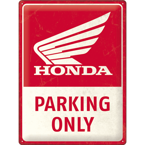 Plaque Honda parking 30x40