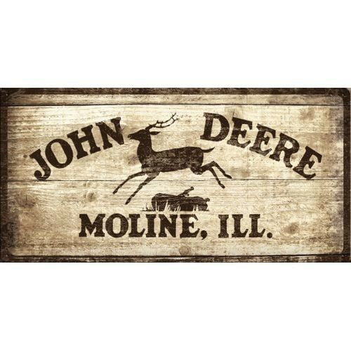plaque deco vintage john deere