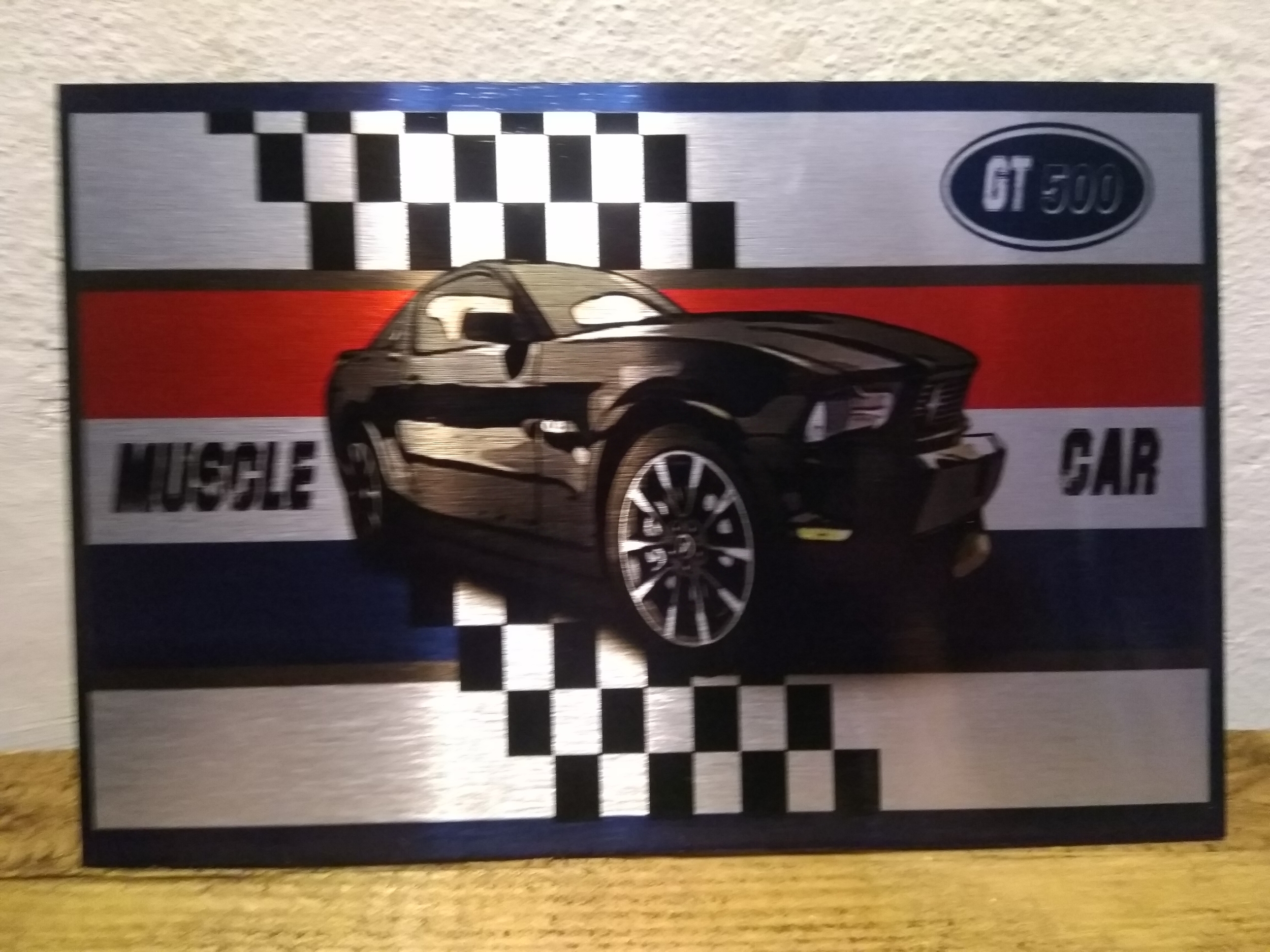 plaque ford mustang gt500