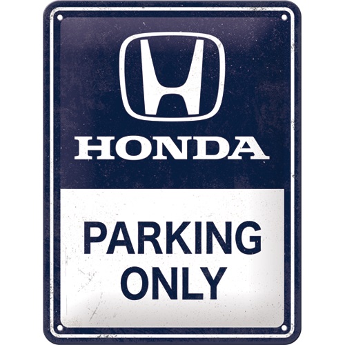 Plaque métal Honda parking