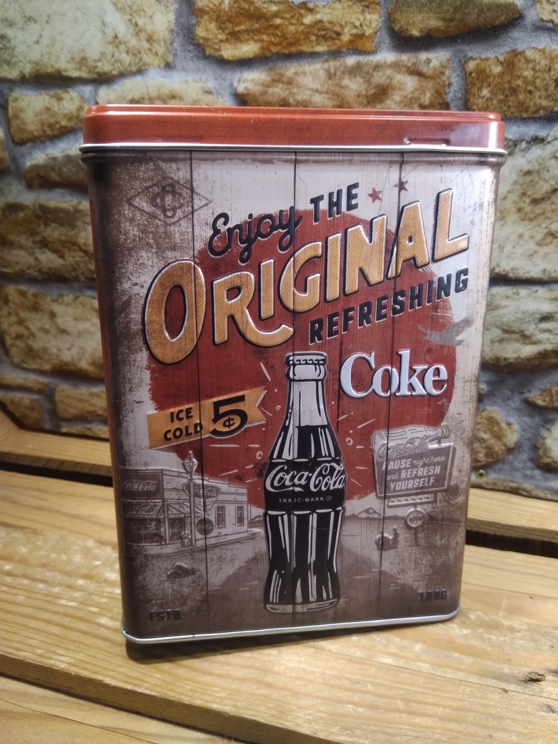 boite métal déco publicitaire coca cola