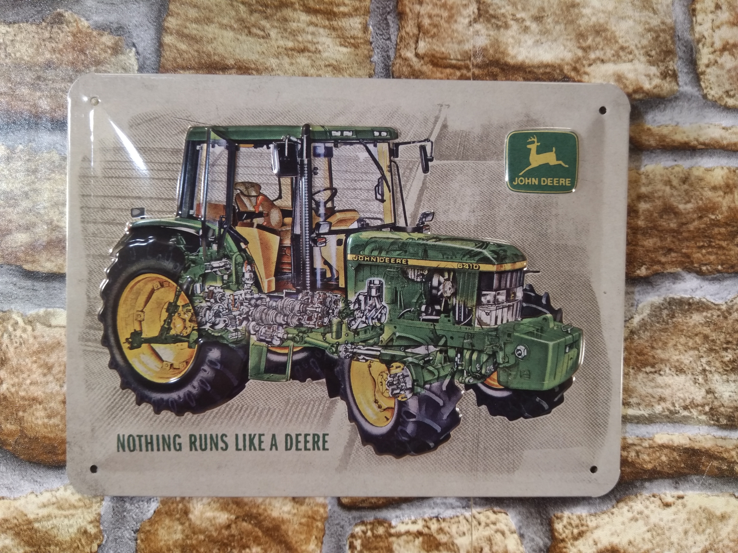 plaque déco publicitaire john deere