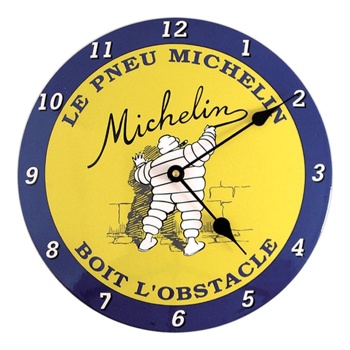 Horloge émaillée Michelin