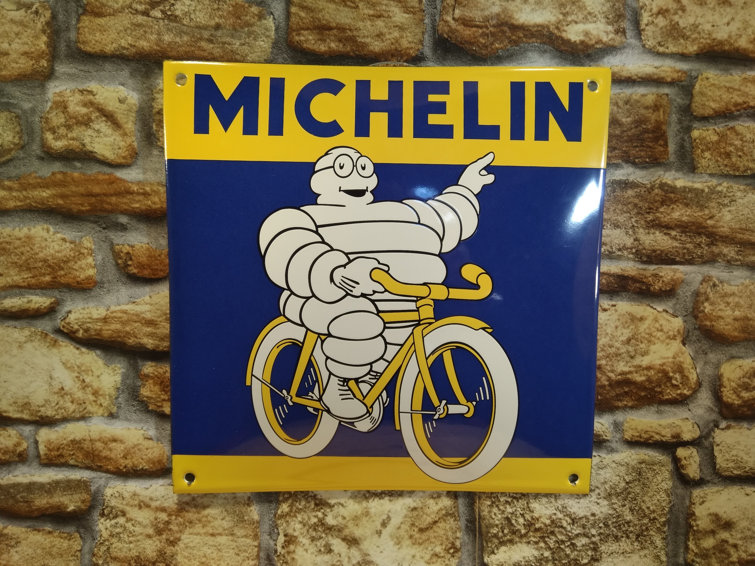 Plaque émaillée Michelin rétro - Brocante/Brocante garage/atelier