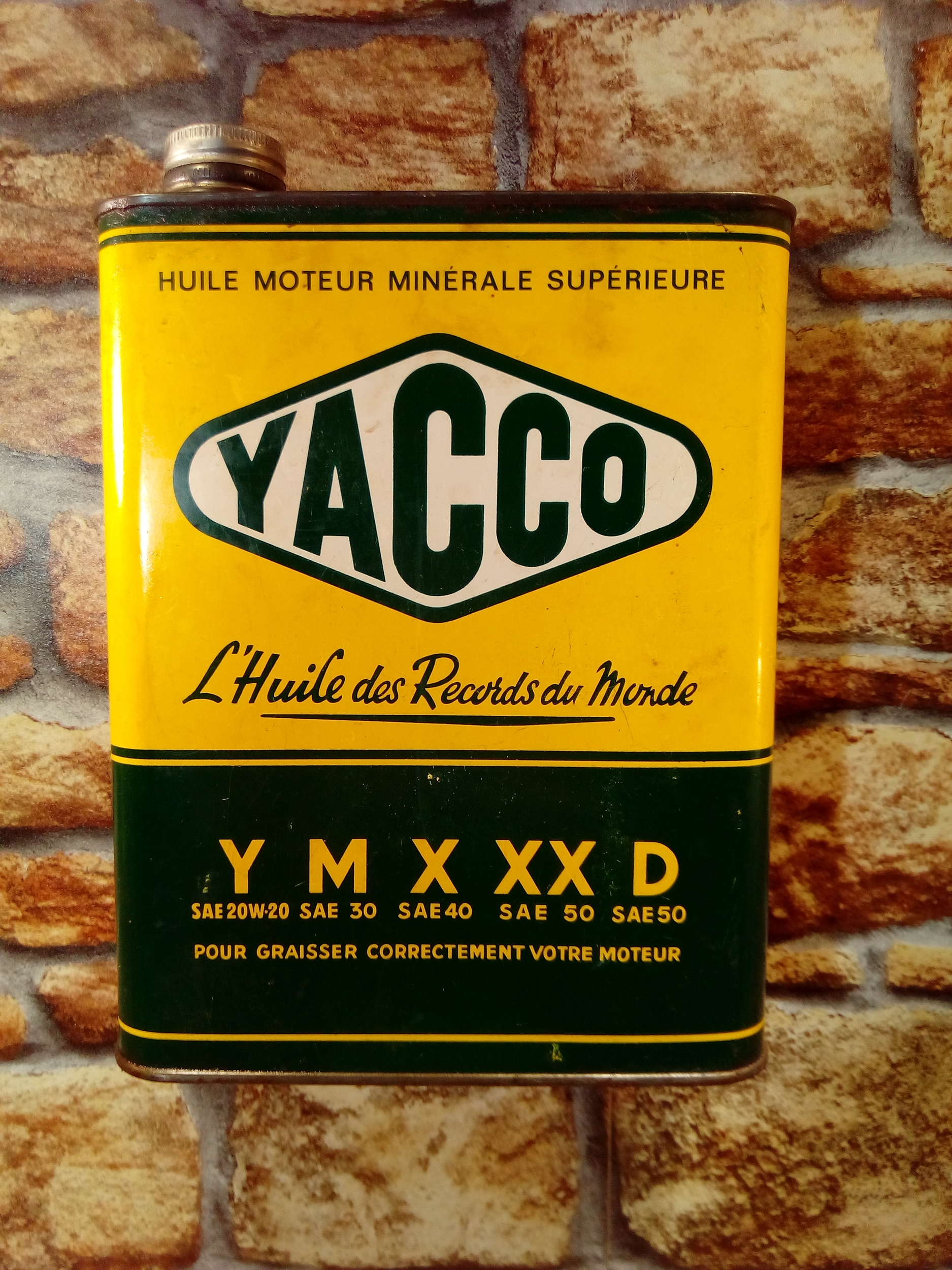 bidon vintage huile yacco