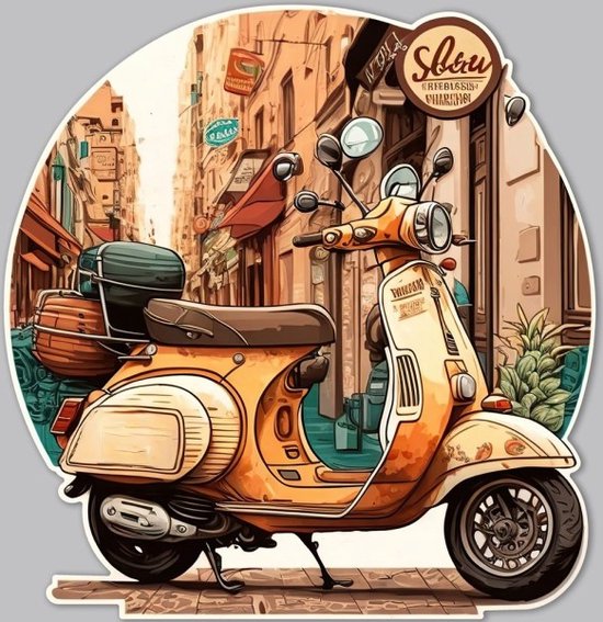 Plaque scooter vintage