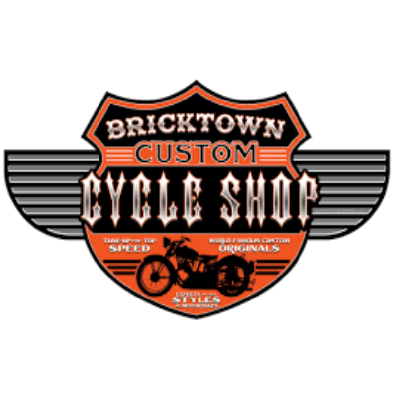 Plaque vintage custom cycle shop