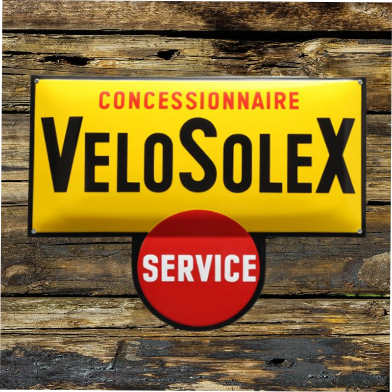 plaque émaillée vintage vélosolex