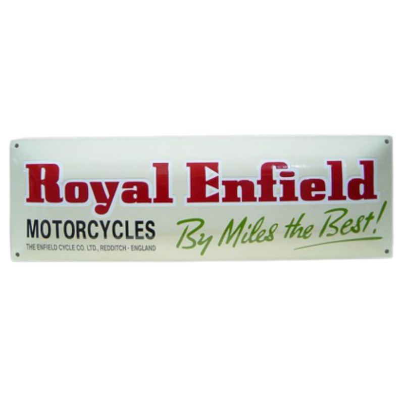 plaque émaillée Royal Enfield 60x20 cm