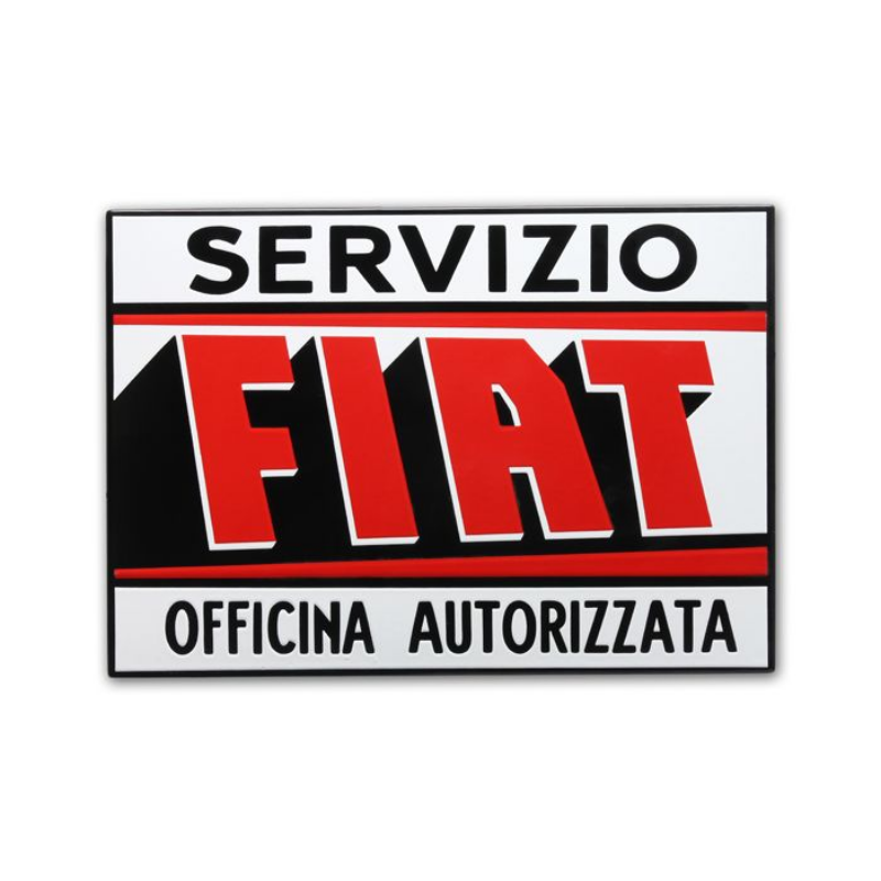 Plaque émaillée Fiat
