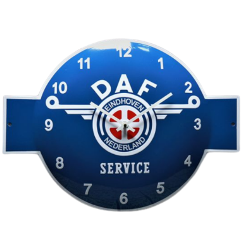 horloge émaillée Daf service 53x40cm