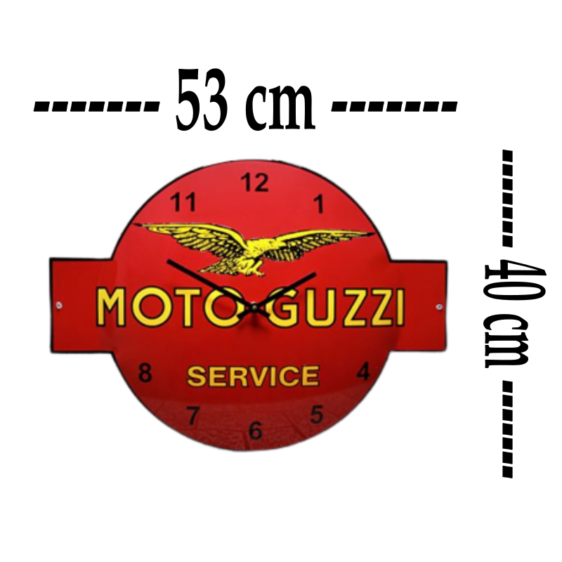horloge murale émaillée moto guzzi service