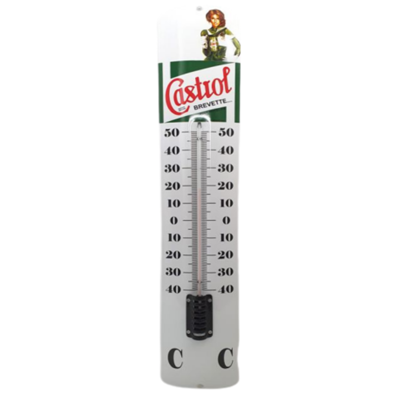 Thermomètre émaillé Castrol 65 cm