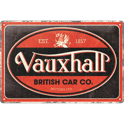 Plaque vintage logo Vauxhall