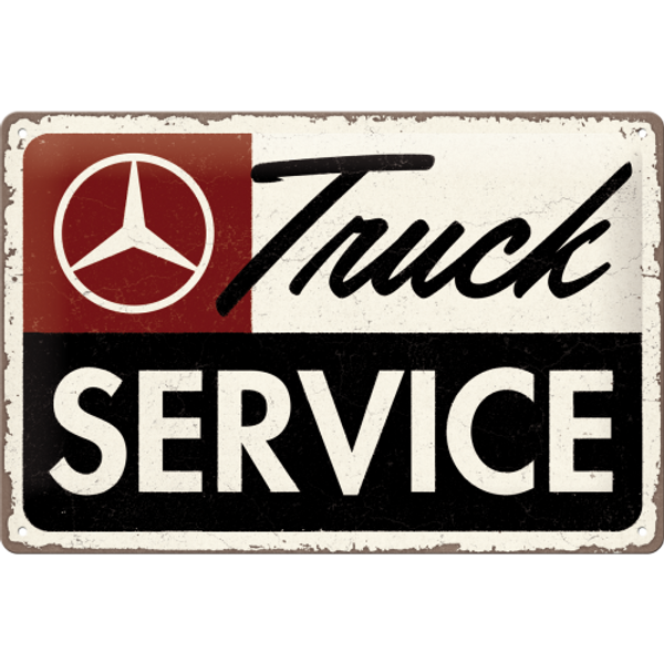 Plaque Mercedes truck service