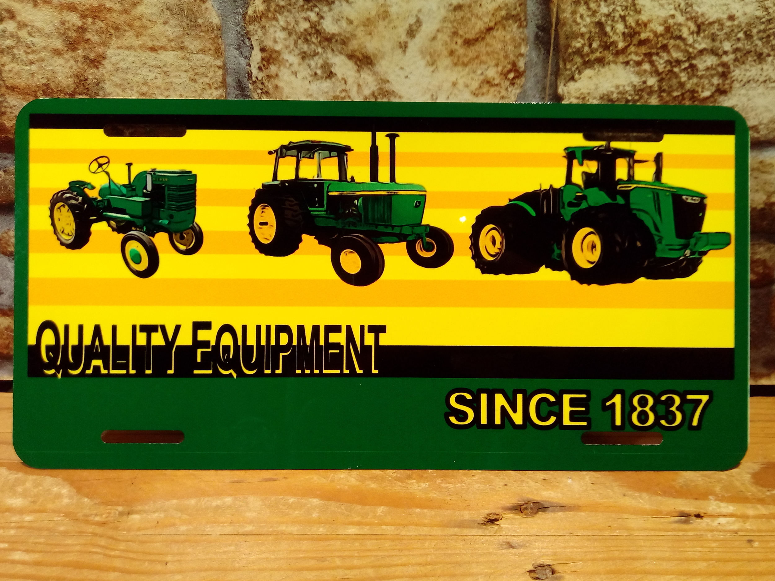 plaque john deere quality equipment since 1837