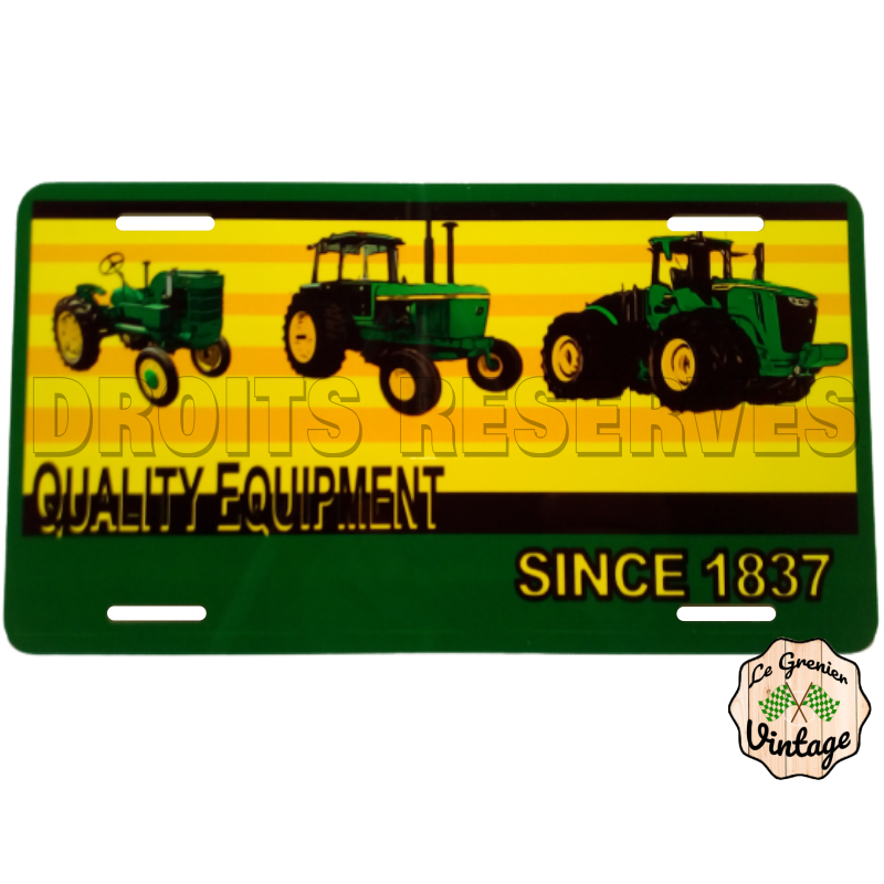 Plaque John Deere since 1837