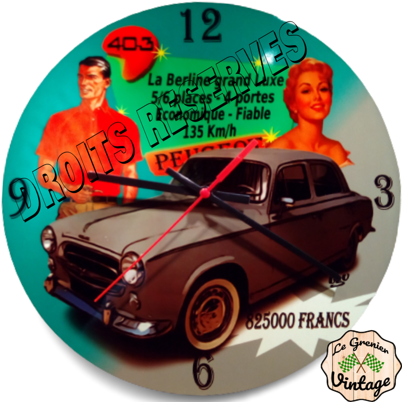 Horloge Peugeot 403