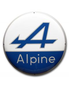 Plaque émaillée Alpine logo