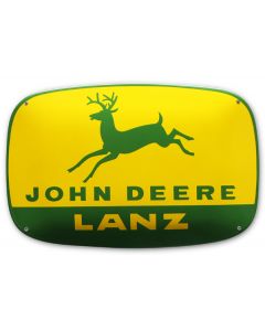 plaque émaillée tracteur Lanz john deere