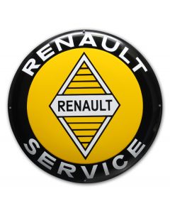 Plaque émaillée Renault service