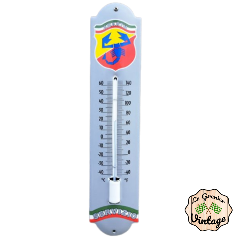 Thermomètre émaillé Abarth
