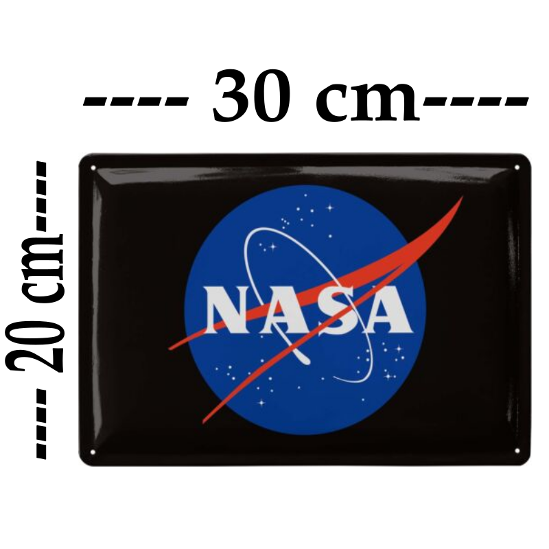 plaque déco NASA aérospaciale 20x30cm