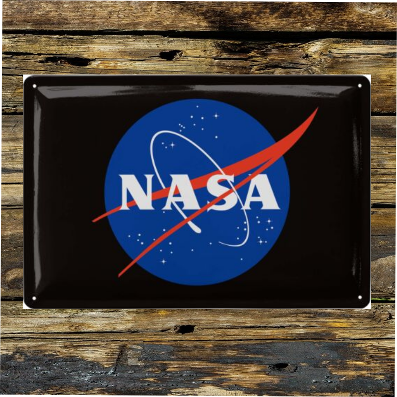 plaque vintage américaine NASA 20x30cm