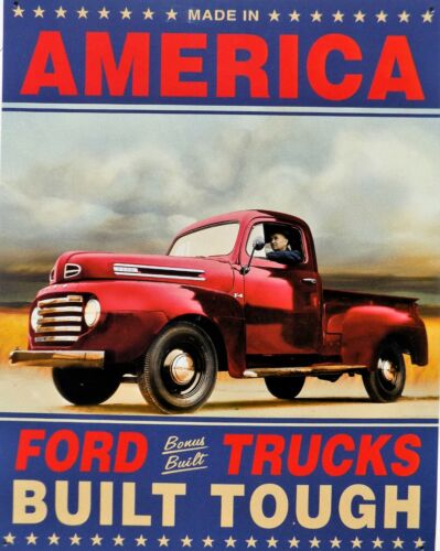 Plaque America Ford trucks