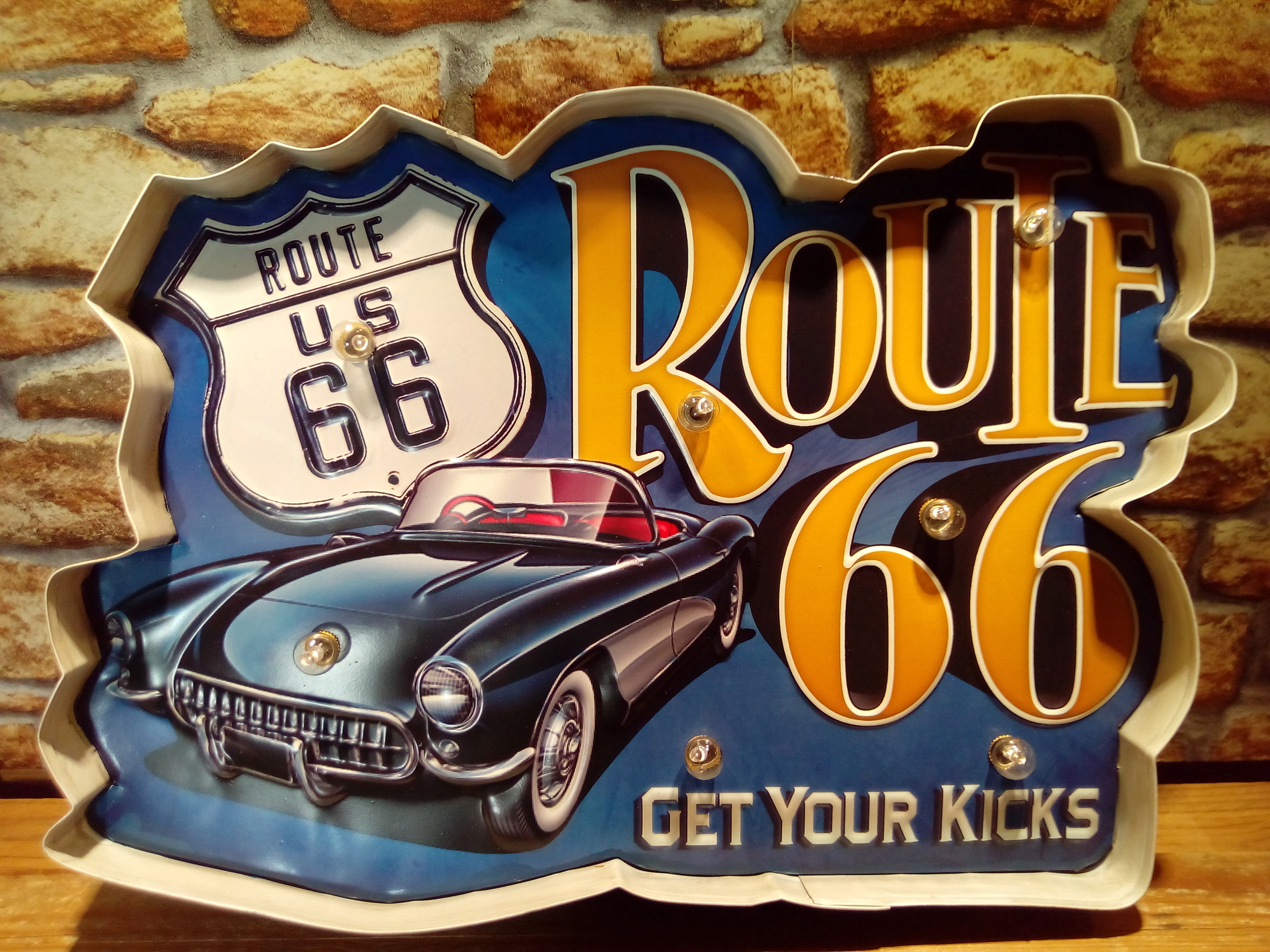 enseigne lumineuse route 66